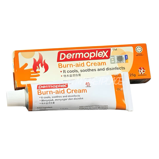 Dermoplex Burn-aid Antiseptic Cream 25g | For Burns, Cuts, Wounds & Insect Bites