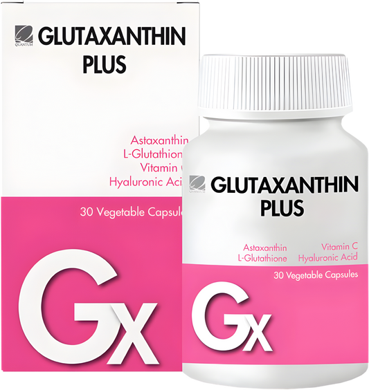 Quantum Glutaxanthin Plus (30s) with Astaxanthin, L-Glutathione, Vitamin C, and Hyaluronic Acid