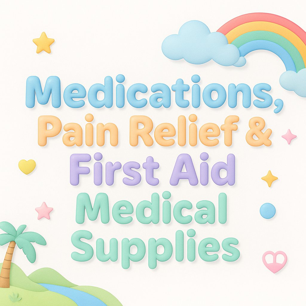 Medications, Pain Relief & First Aid Medical Supplies