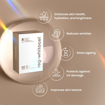 REG-WHITOCEL 60s | L-Glutathione + Collagen + Grape Seed + Vitamin C Antioxidant Supplement