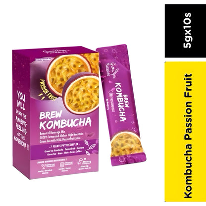 Brew Kombucha Passion Fruit | Alishan High Mountain Green Tea (5g x10s)