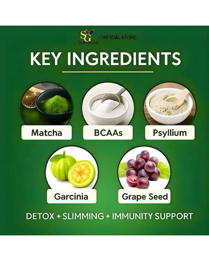 GlowMatcha+ 🍵 | Burn Fat 🔥 | Detox 🧼 | Boost Metabolism ⚡ | Curb Appetite ✨ | Zero Sugar 🚫🍬 | 100% Natural 🌿