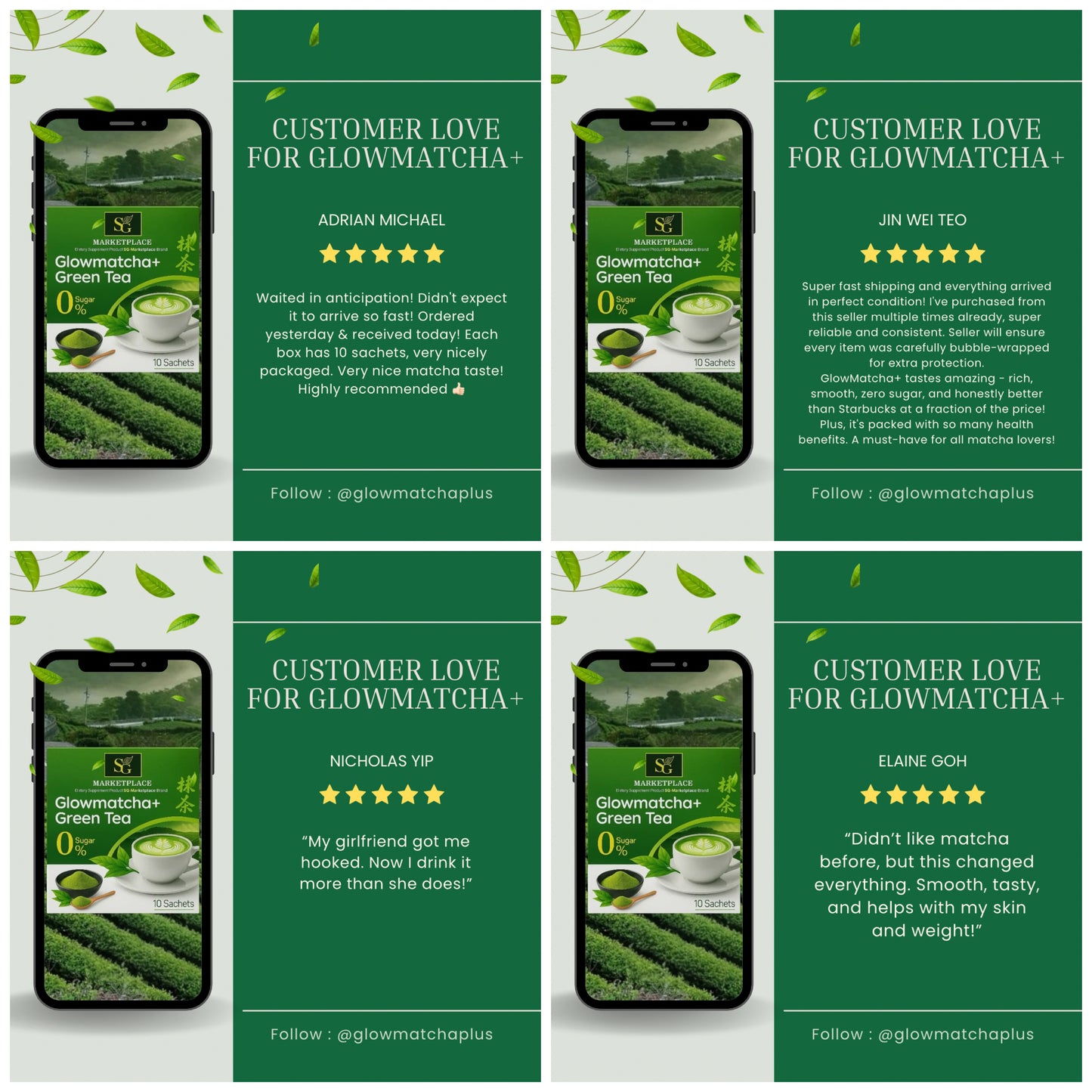 GlowMatcha+ 🍵 | Burn Fat 🔥 | Detox 🧼 | Boost Metabolism ⚡ | Curb Appetite ✨ | Zero Sugar 🚫🍬 | 100% Natural 🌿