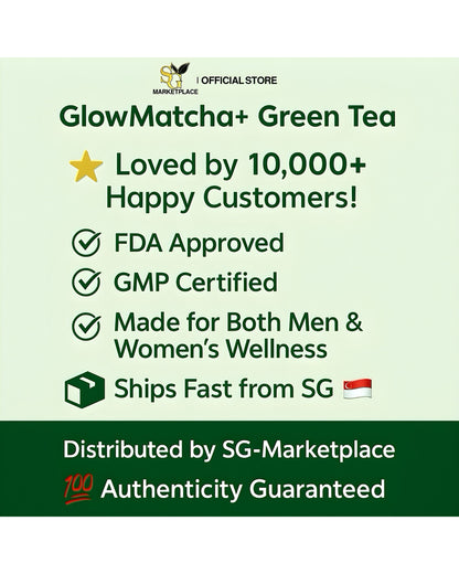 GlowMatcha+ 🍵 | Burn Fat 🔥 | Detox 🧼 | Boost Metabolism ⚡ | Curb Appetite ✨ | Zero Sugar 🚫🍬 | 100% Natural 🌿