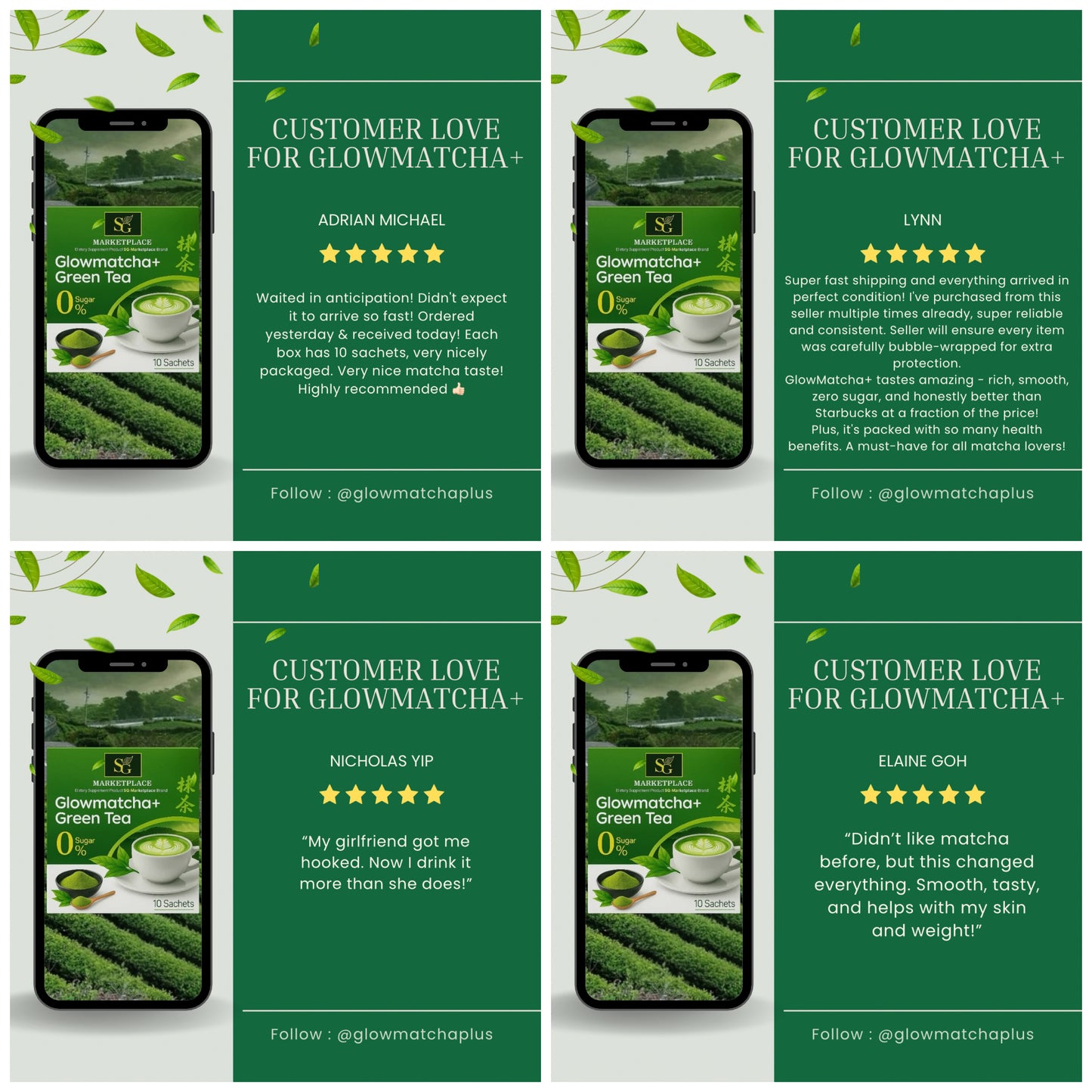 GlowMatcha+ 🍵 | Burn Fat 🔥 | Detox 🧼 | Boost Metabolism ⚡ | Curb Appetite ✨ | Zero Sugar 🚫🍬 | 100% Natural 🌿