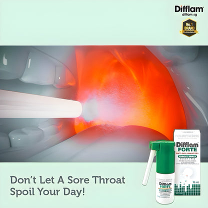 💨 Difflam Forte 15mL Spray | 🔥 Anti-Inflammatory | ⚡ Rapid Relief for Sore Throat & Mouth Pain