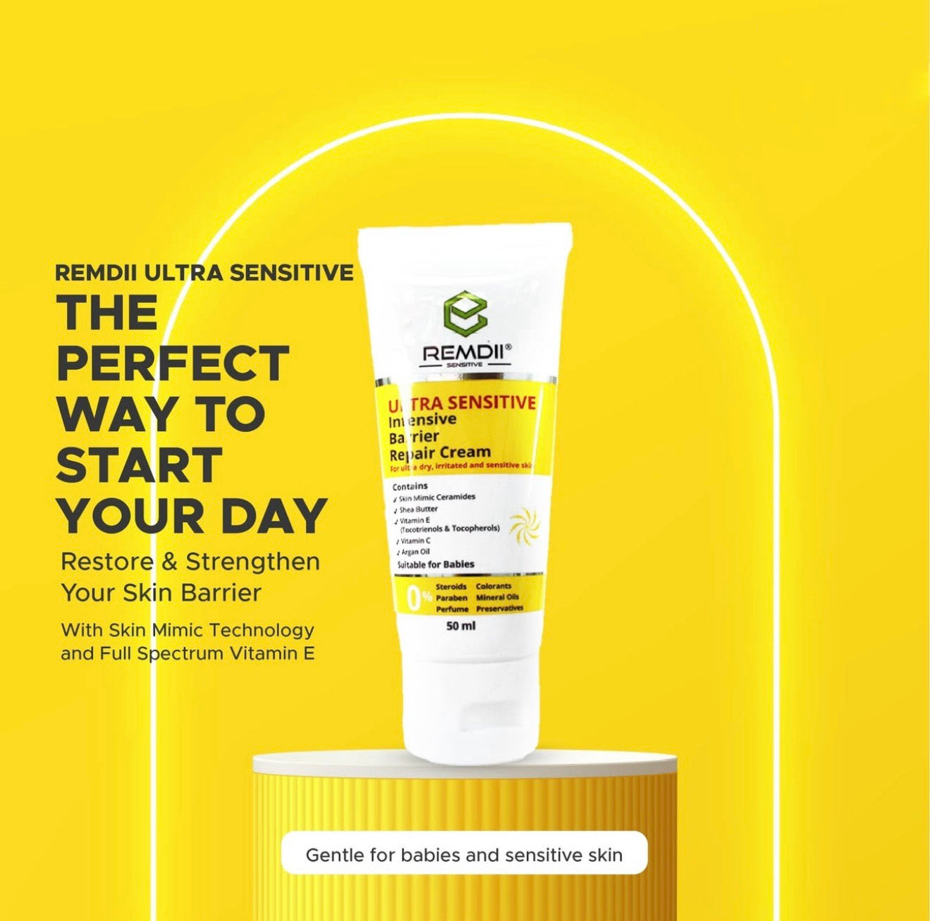 Remdii Sensitive Skin Cream 150ml | Paraben Free 🌸 Steroid-Free & Clinically Proven 🧴