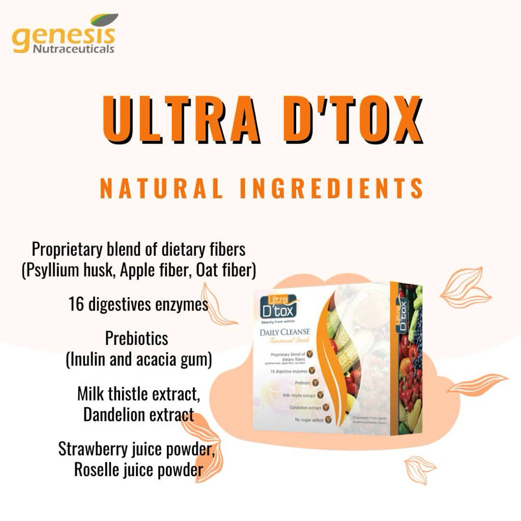 ULTRA D’TOX Daily Cleanse Functional Drink 20g x 15 Sachets