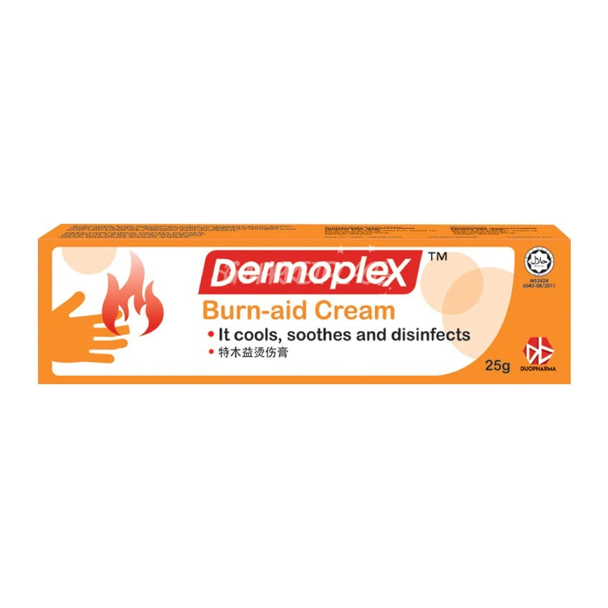 Dermoplex Burn-aid Antiseptic Cream 25g | For Burns, Cuts, Wounds & Insect Bites