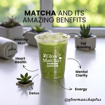 GlowMatcha+ 🍵 | Burn Fat 🔥 | Detox 🧼 | Boost Metabolism ⚡ | Curb Appetite ✨ | Zero Sugar 🚫🍬 | 100% Natural 🌿