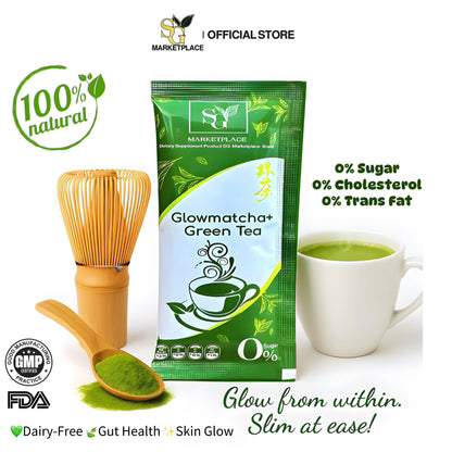 GlowMatcha+ 🍵 | Burn Fat 🔥 | Detox 🧼 | Boost Metabolism ⚡ | Curb Appetite ✨ | Zero Sugar 🚫🍬 | 100% Natural 🌿