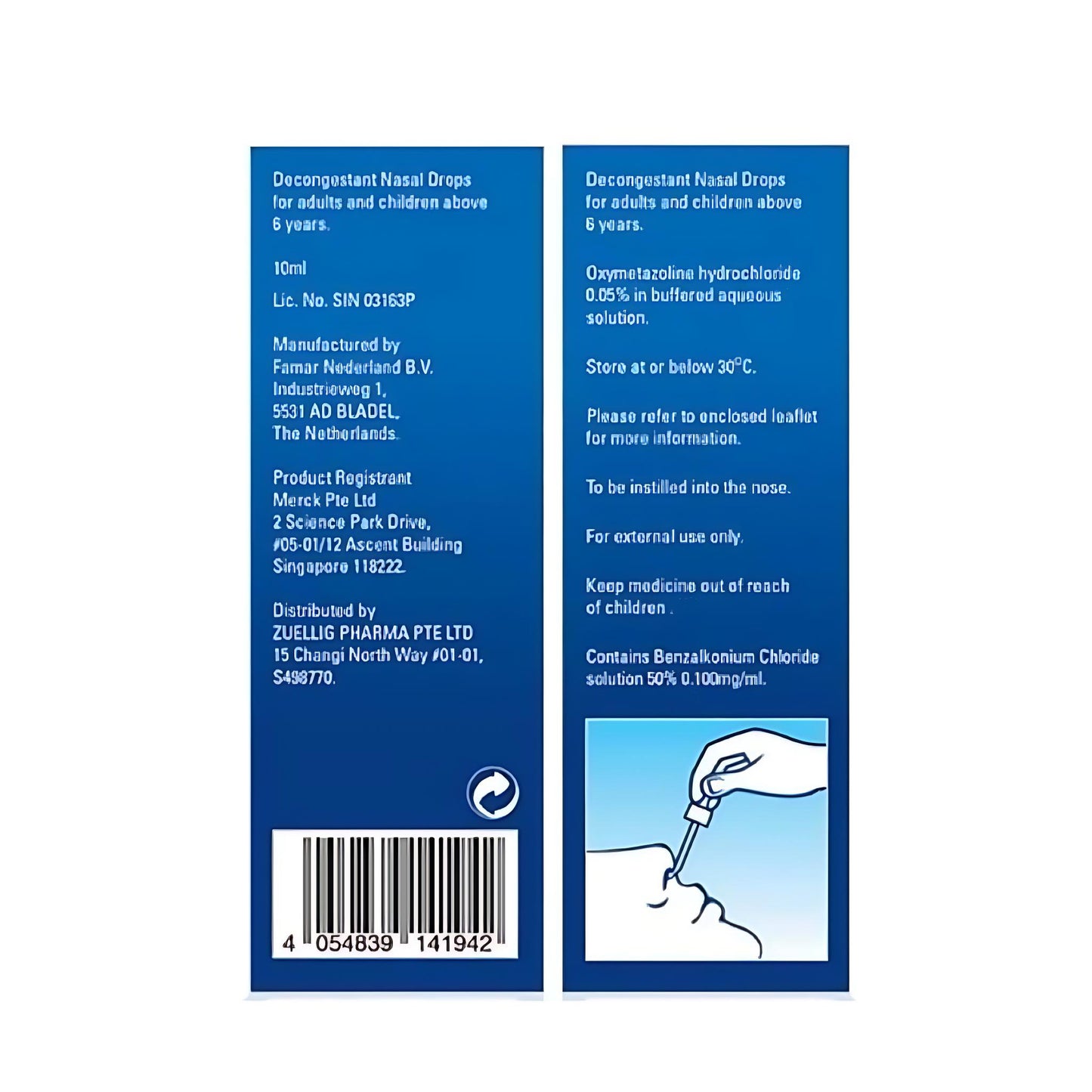 Iliadin Nasal Drops Classic 10ml – Fast Relief for Blocked Nose (6+ Years) & Adults