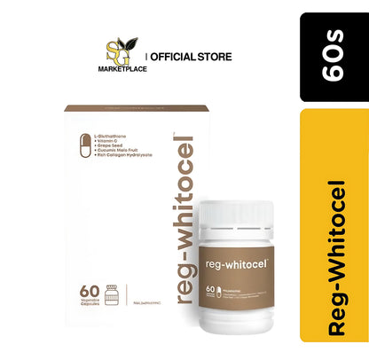 REG-WHITOCEL 60s | L-Glutathione + Collagen + Grape Seed + Vitamin C Antioxidant Supplement