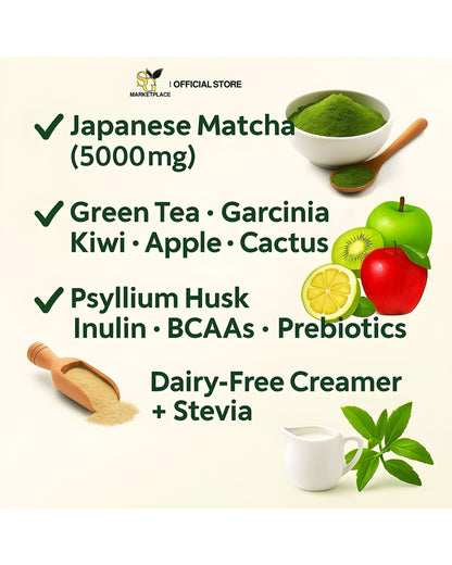GlowMatcha+ 🍵 | Burn Fat 🔥 | Detox 🧼 | Boost Metabolism ⚡ | Curb Appetite ✨ | Zero Sugar 🚫🍬 | 100% Natural 🌿