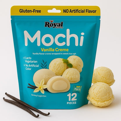 Royal Family Taiwan Mochi Cookies With Cocoa Chips 12pcs Snack Treats