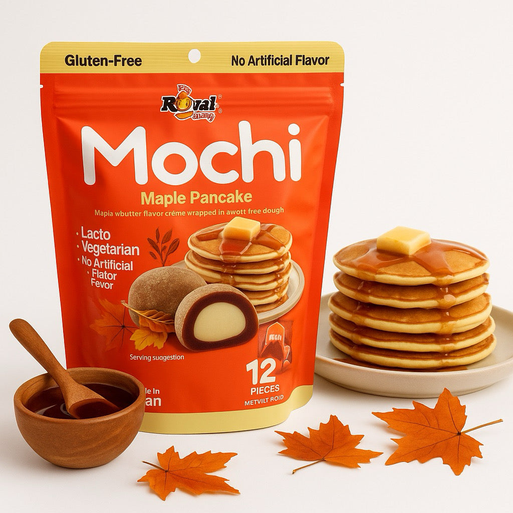 Royal Family Taiwan Mochi Cookies With Cocoa Chips 12pcs Snack Treats