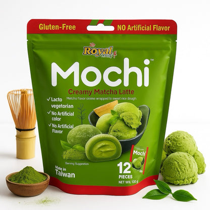 Royal Family Taiwan Mochi Cookies With Cocoa Chips 12pcs Snack Treats