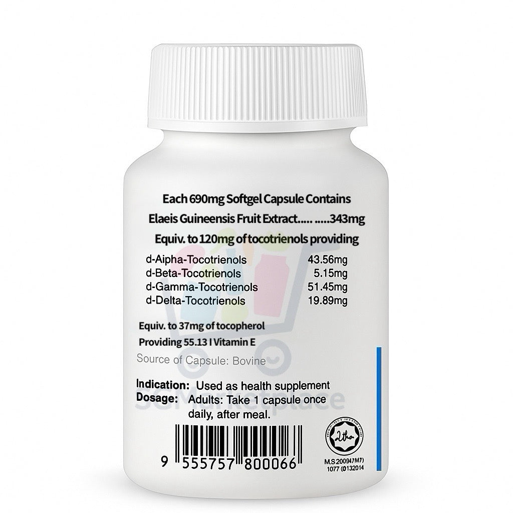 Tocopamin™ 120mg | 60 Softgels Heart Liver Brain Support Antioxidant Supplement