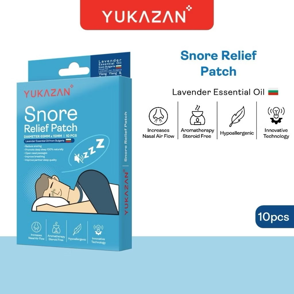 YUKAZAN Snore Relief Patch Lavender Oil | Reduce Snoring & Improve Sleep