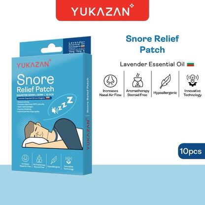 YUKAZAN Snore Relief Patch Lavender Oil | Reduce Snoring & Improve Sleep