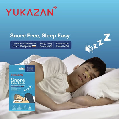 YUKAZAN Snore Relief Patch Lavender Oil | Reduce Snoring & Improve Sleep
