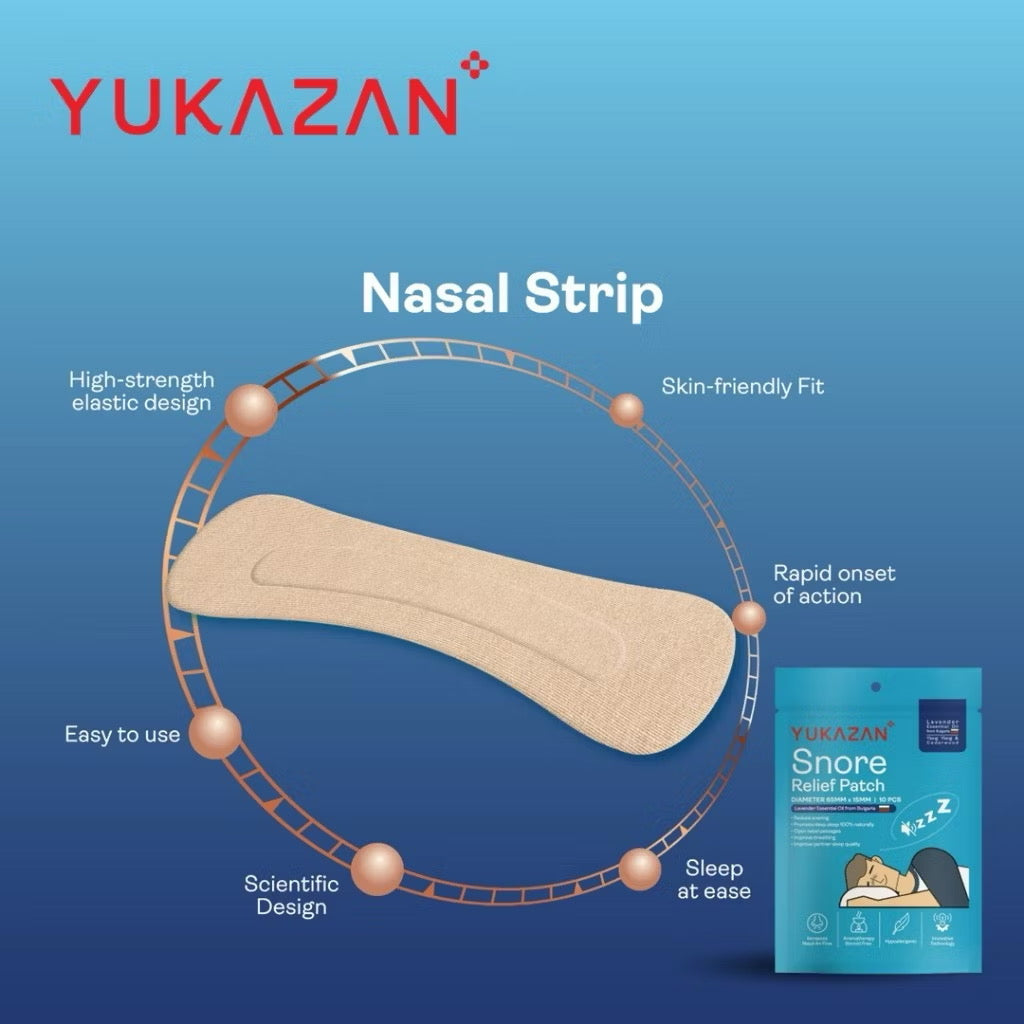 YUKAZAN Snore Relief Patch Lavender Oil | Reduce Snoring & Improve Sleep